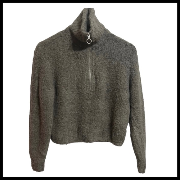 Wilfred Sweaters - ARITZIA WILFRED FREE Gwyneth Crop 1/4 Zip Sweater